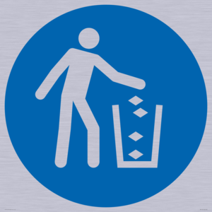 Mandatory: Use litter bin